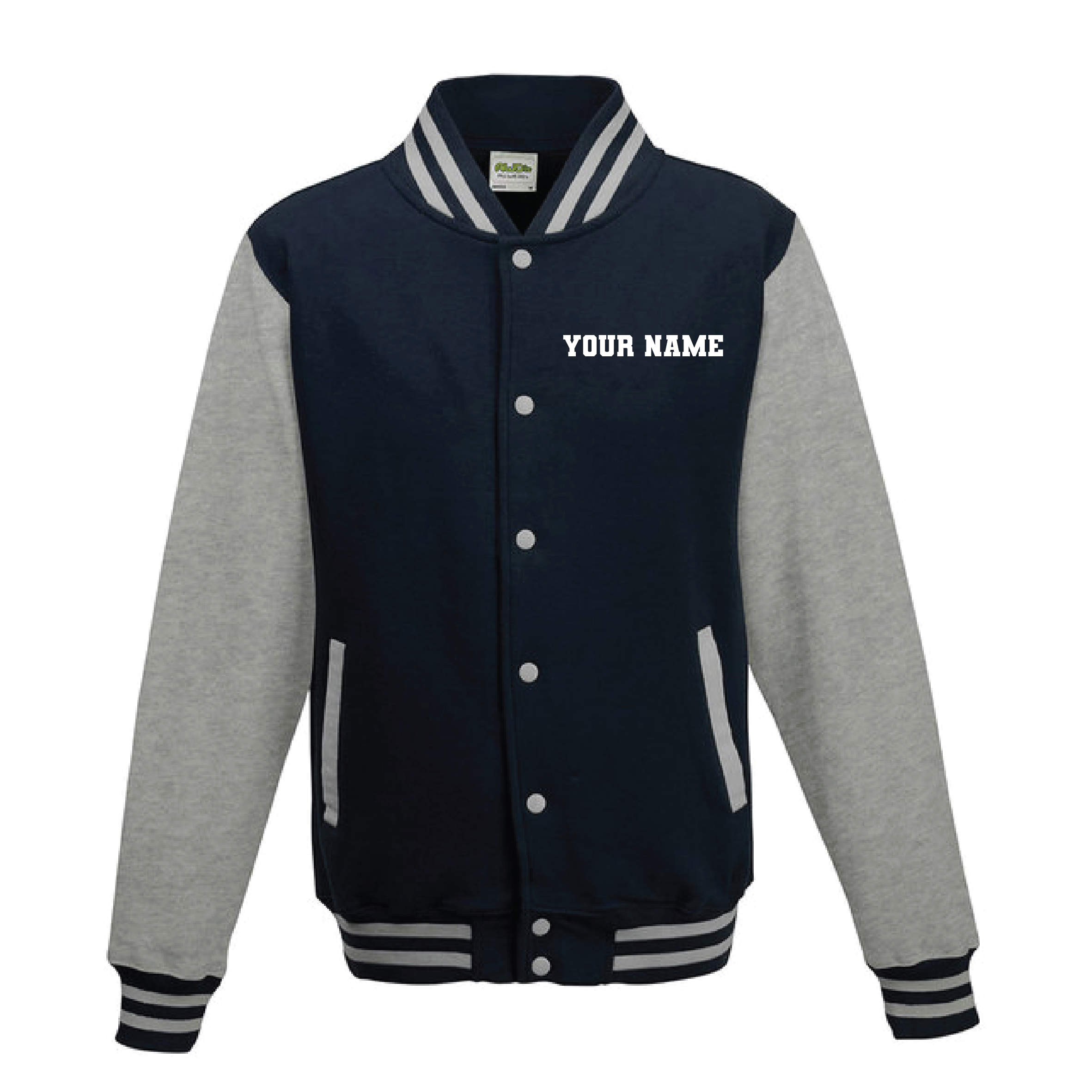 Youth Customizable DKJA Letterman Jacket – Navy