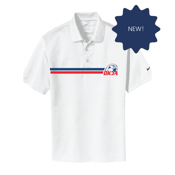 Adult DKJA Golf Polo – White