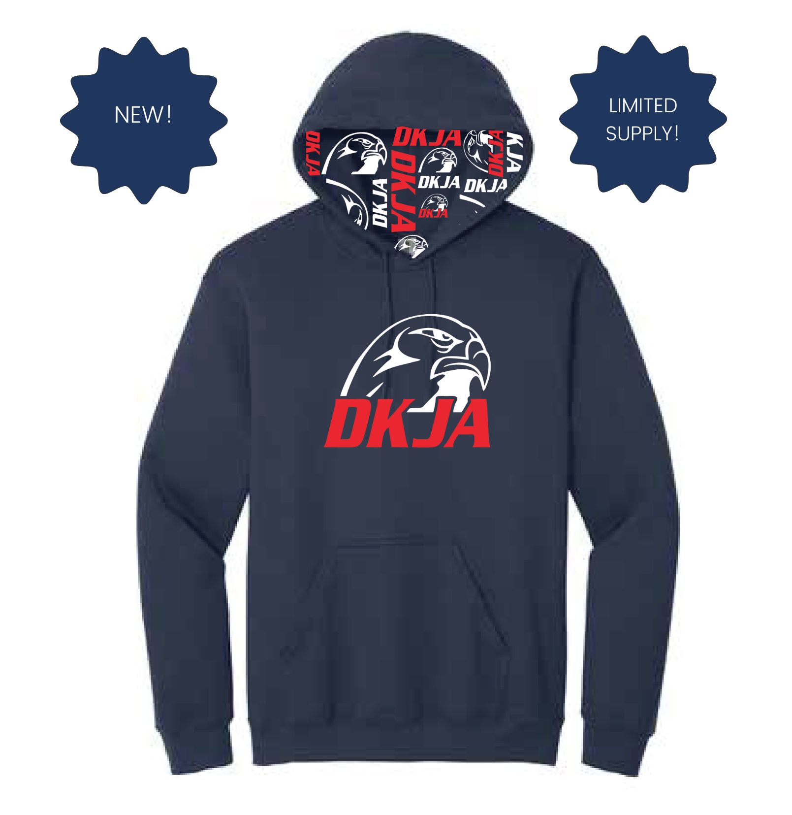 DKJA Pullover Hoodie – Navy