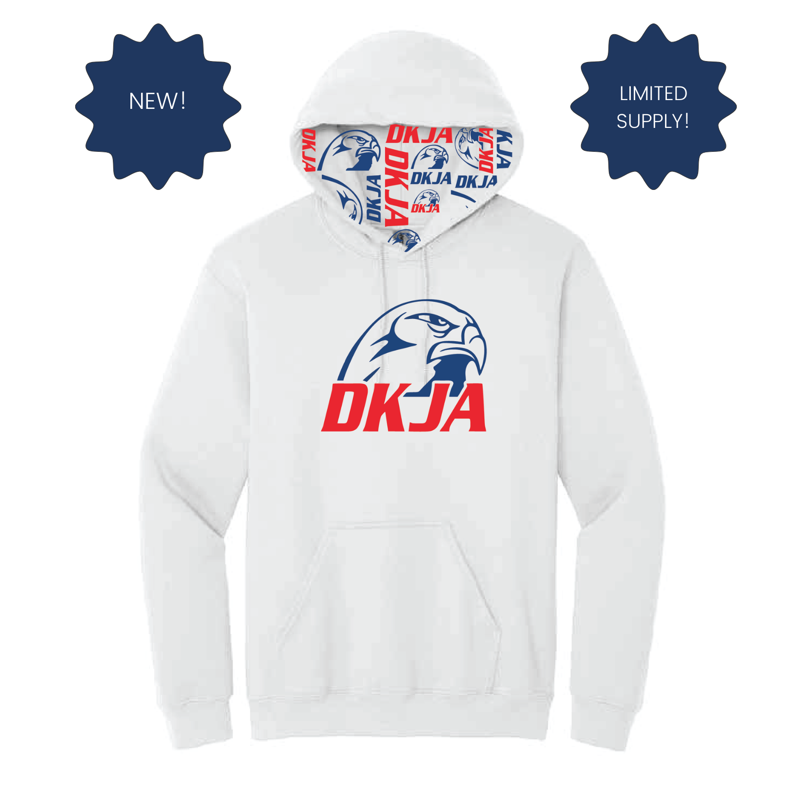 DKJA Pullover Hoodie – White