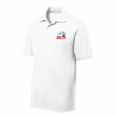 mini mesh polo dkja white