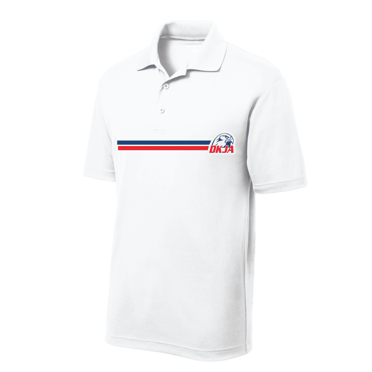 DKJA STRIPE YOUTH MINI MESH POLO