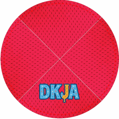 RED MESH KLIPPED KIPPAH